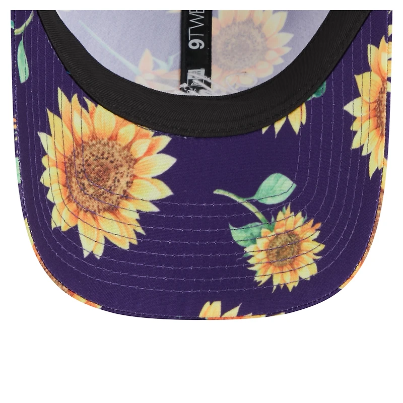 Women's New Era Purple Minnesota Vikings Adventure Sunflower 9TWENTY Adjustable Hat