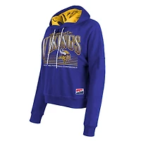 Sweat à capuche violet pour femme Minnesota Vikings de New Era