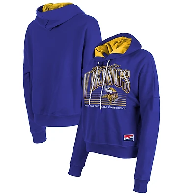 Sweat à capuche violet pour femme Minnesota Vikings de New Era