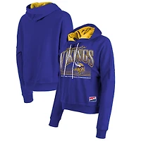 Women's New Era Purple Minnesota Vikings Boxy Pullover Hoodie