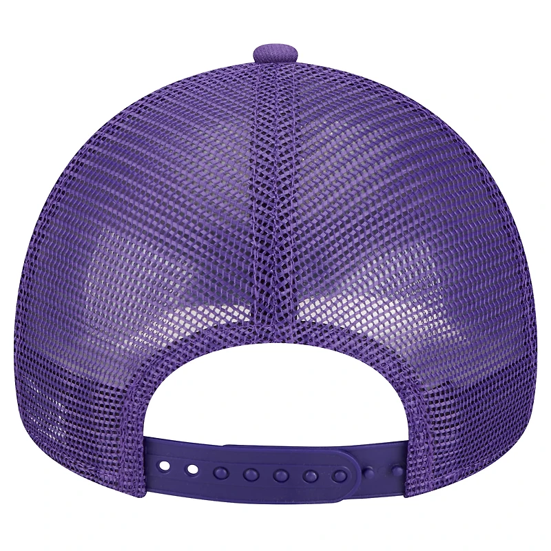 Casquette ajustable Peace & Love Trucker 9FORTY violette des Minnesota Vikings de New Era pour femme
