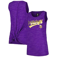 Débardeur actif New Era violet Minnesota Vikings Space Dye pour femme