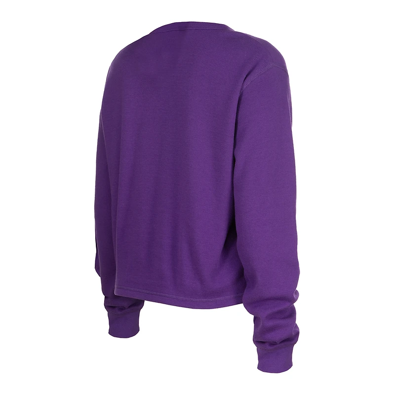 Women's New Era  Purple Minnesota Vikings Sport Night Thermal Long Sleeve T-Shirt
