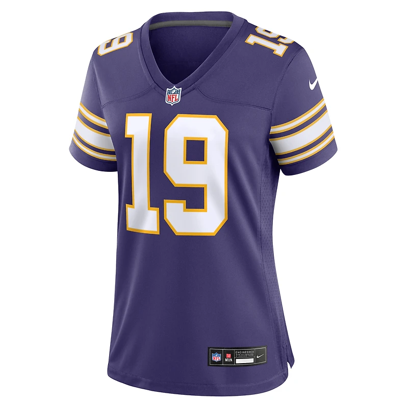 Maillot de joueur Nike Adam Thielen violet des Vikings du Minnesota pour femme