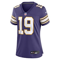 Maillot de joueur Nike Adam Thielen violet des Vikings du Minnesota pour femme