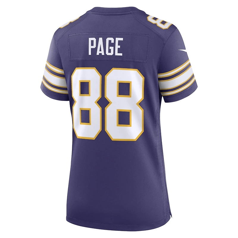 Women's Nike Alan Page Purple Minnesota Vikings Classic Retired Player Jersey