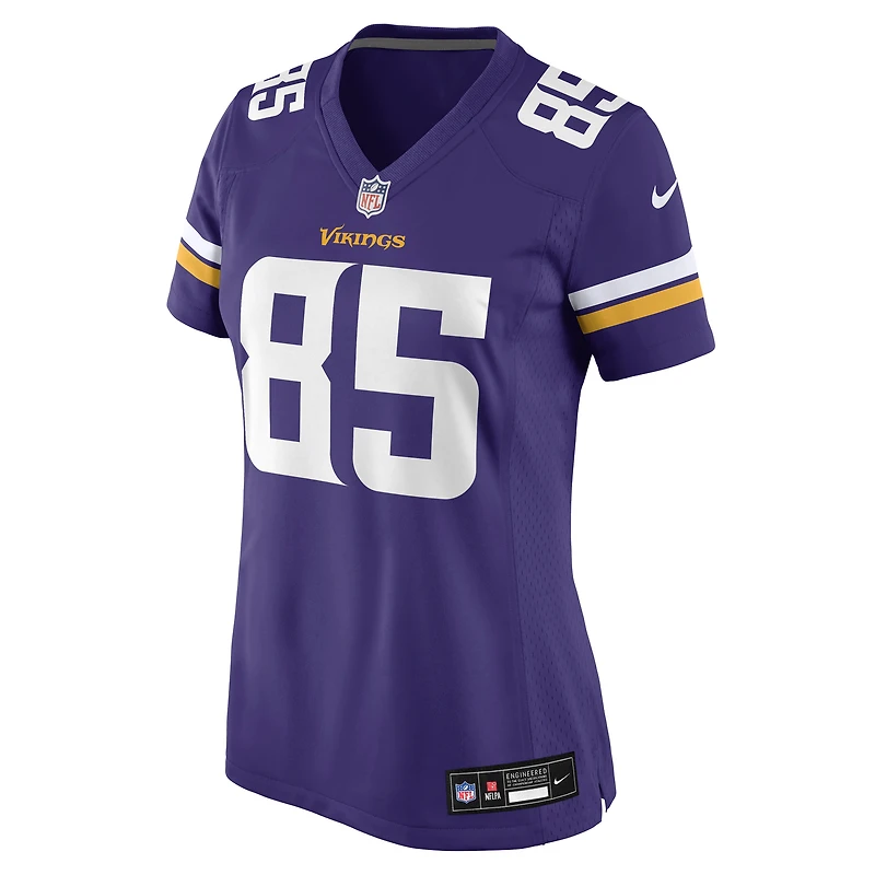 Women's Nike Ben Yurosek  Purple Minnesota Vikings Team Game Jersey