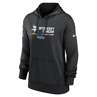 Women's Nike Black Minnesota Vikings 2022 NFL Crucial Catch - Therma Performance Pullover Hoodie