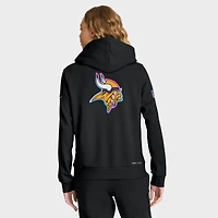 Women's Nike Black Minnesota Vikings 2025 NFL Crucial Catch Sideline Standard Issue Dri-FIT Hoodie