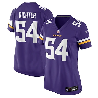 Maillot Nike Bo Richter violet pour femme des Vikings du Minnesota