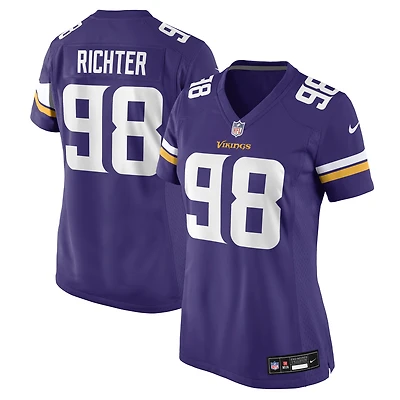Women's Nike Bo Richter  Purple Minnesota Vikings Team Game Jersey