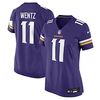Women's Nike Carson Wentz  Purple Minnesota Vikings Team Game Jersey