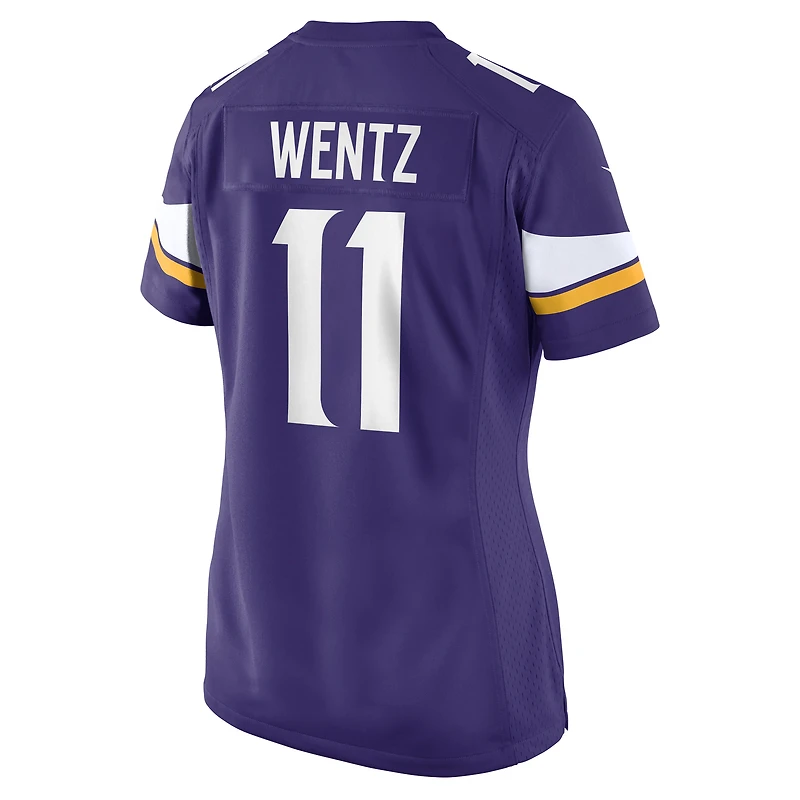Women's Nike Carson Wentz Purple Minnesota Vikings Team Game Jersey