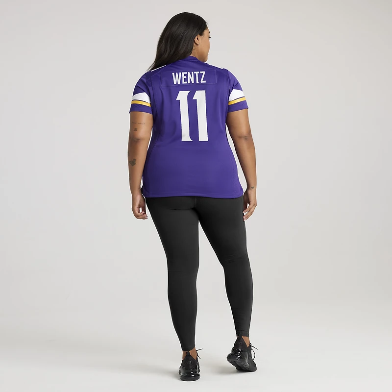 Women's Nike Carson Wentz Purple Minnesota Vikings Team Game Jersey