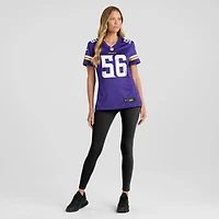 Maillot de joueur retraité Nike Chris Doleman des Minnesota Vikings pour femme, violet