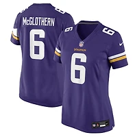 Maillot Nike Dwight McGlothern violet pour femme des Vikings du Minnesota