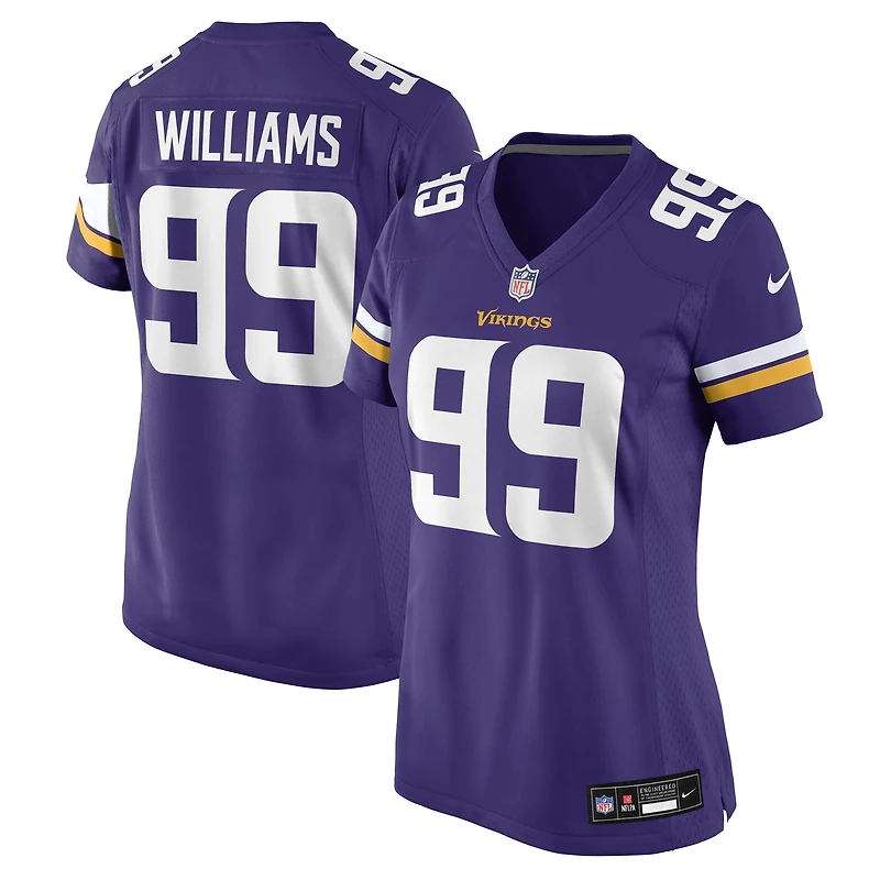 Maillot Nike Elijah Williams violet pour femme des Vikings du Minnesota