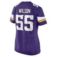 Maillot Nike Eric Wilson violet pour femme des Vikings du Minnesota