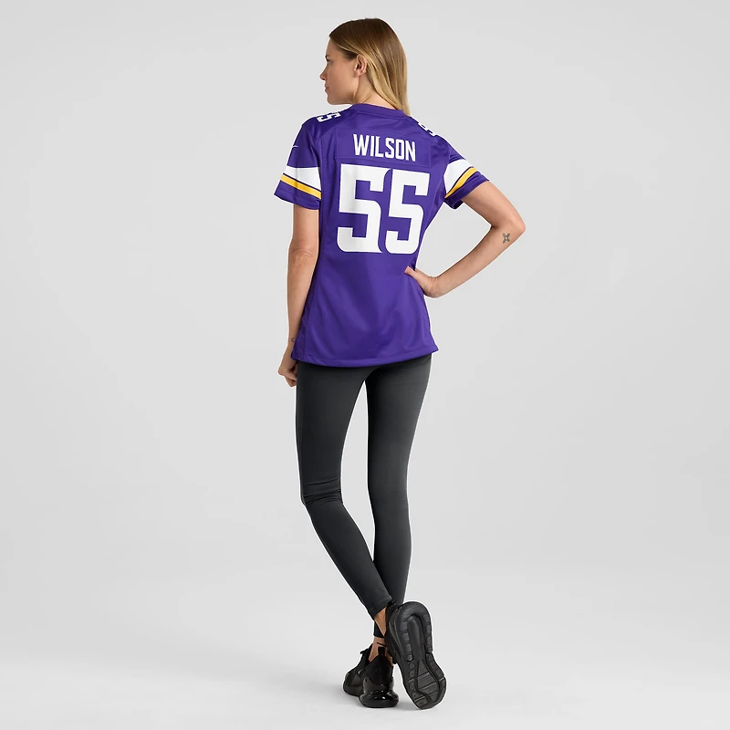 Maillot Nike Eric Wilson violet pour femme des Vikings du Minnesota