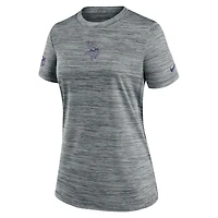 Women's Nike Gray Minnesota Vikings Sideline Velocity Dri-FIT T-Shirt