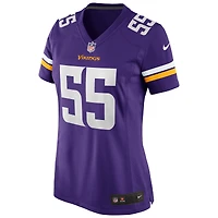 Maillot de joueur retraité Nike Jack Del Rio violet des Minnesota Vikings pour femme