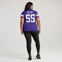Maillot de joueur retraité Nike Jack Del Rio violet des Minnesota Vikings pour femme