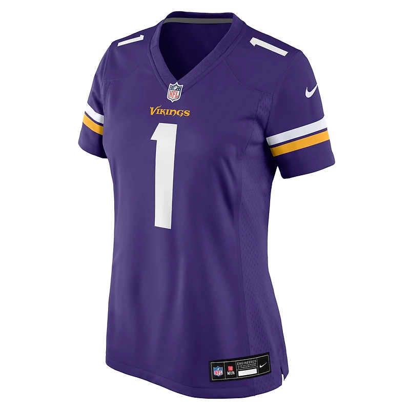 Women's Nike Jalen Nailor  Purple Minnesota Vikings Team Game Jersey