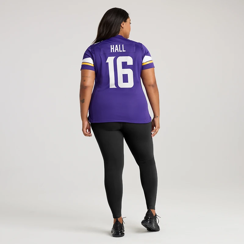 Women's Nike Jaren Hall Purple Minnesota Vikings Game Jersey