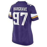 Women's Nike Javon Hargrave  Purple Minnesota Vikings Team Game Jersey