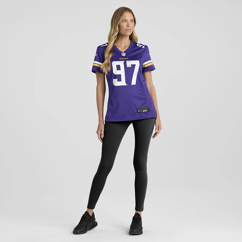 Women's Nike Javon Hargrave Purple Minnesota Vikings Team Game Jersey