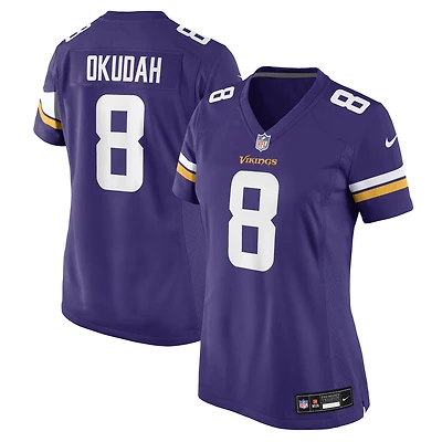 Women's Nike Jeff Okudah  Purple Minnesota Vikings Team Game Jersey