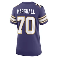 Women's Nike Jim Marshall Purple Minnesota Vikings Classic Retired Player Jersey