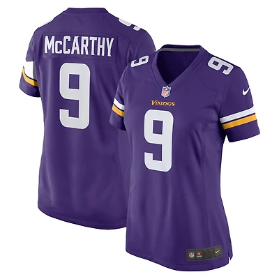 Women's Nike J.J. McCarthy Purple Minnesota Vikings Player Game Jersey