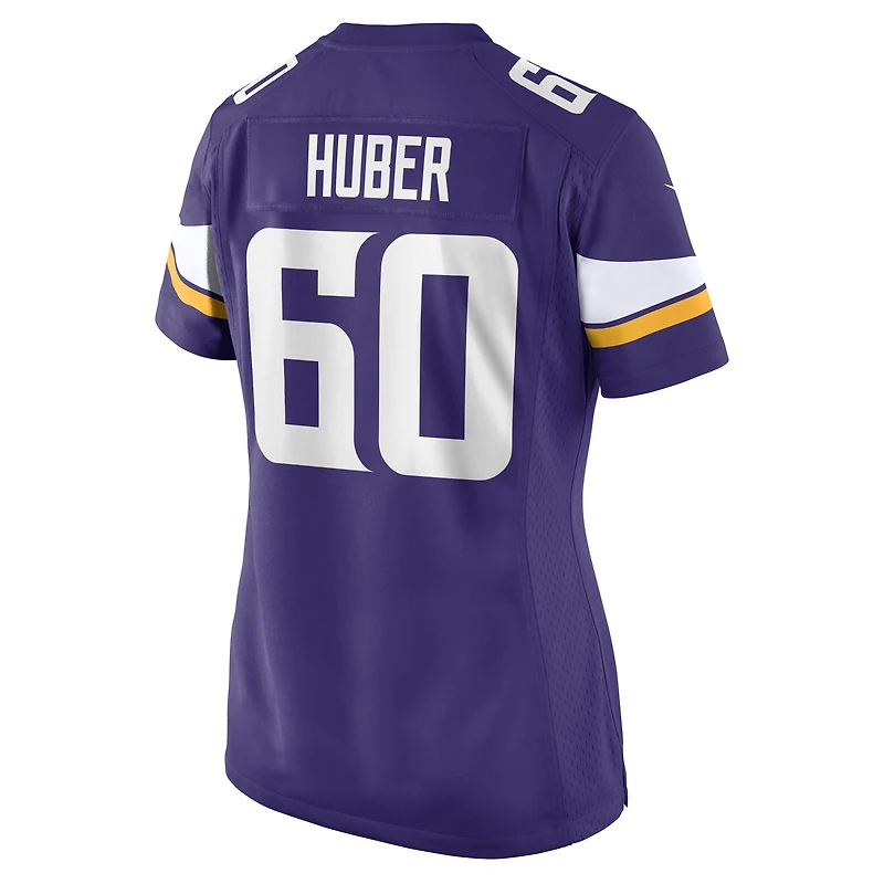 Women's Nike Joe Huber  Purple Minnesota Vikings Team Game Jersey
