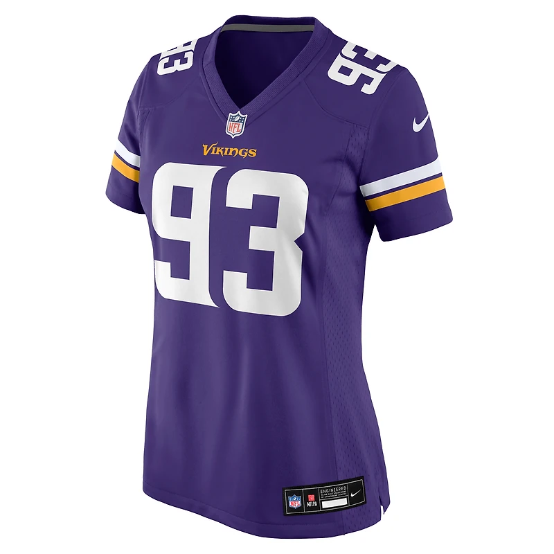 Maillot Nike Jonathan Allen violet pour femme des Vikings du Minnesota