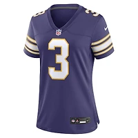 Maillot Nike Jordan Addison violet pour femme des Vikings du Minnesota (match alternatif)