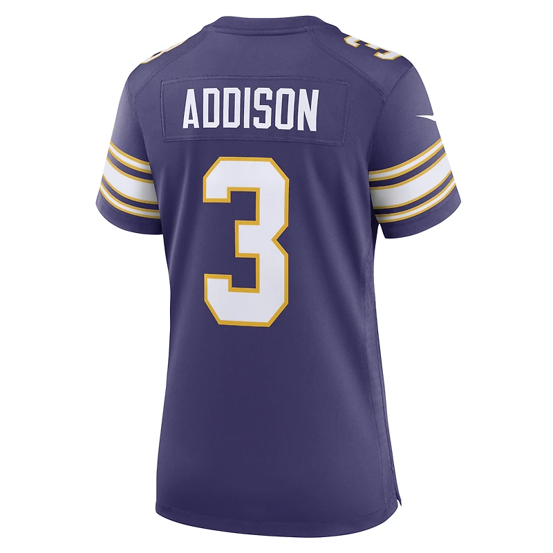 Women's Nike Jordan Addison Purple Minnesota Vikings Classic Player Game Jersey
