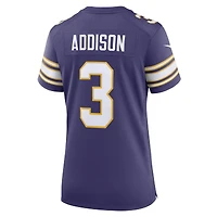 Women's Nike Jordan Addison Purple Minnesota Vikings Classic Player Game Jersey