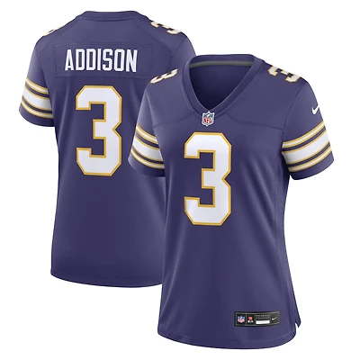 Women's Nike Jordan Addison Purple Minnesota Vikings Classic Player Game Jersey
