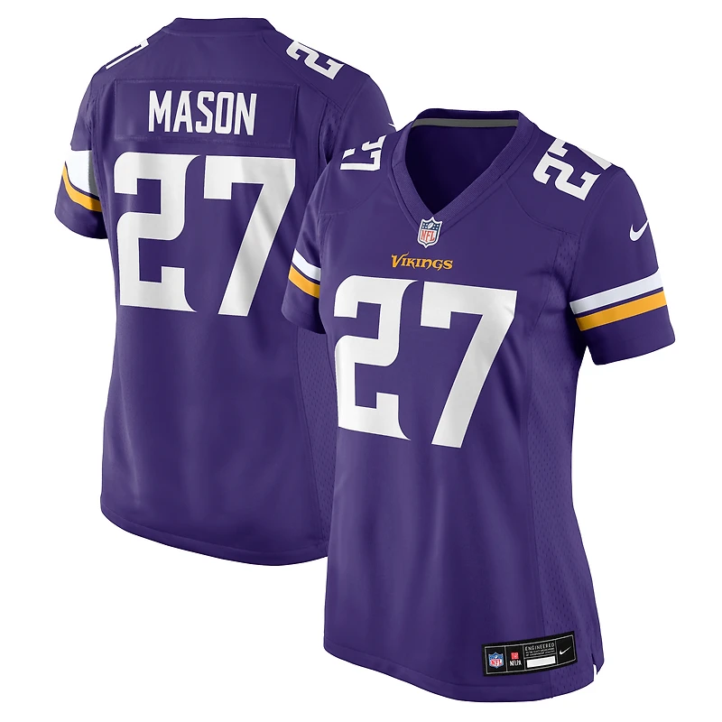 Women's Nike Jordan Mason Purple Minnesota Vikings Team Game Jersey