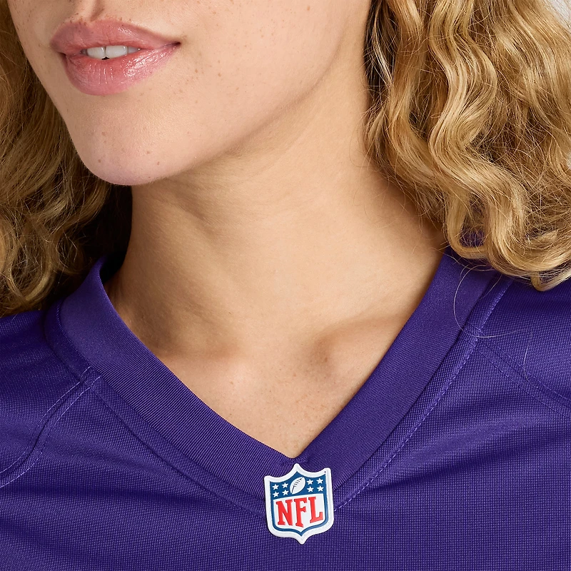 Maillot Nike Jordan Mason violet pour femme des Vikings du Minnesota