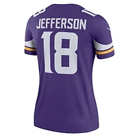 Women's Nike Justin Jefferson  Purple Minnesota Vikings Legend Player Performance Top