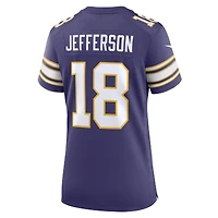 Maillot de joueur Nike Justin Jefferson violet Minnesota Vikings pour femme