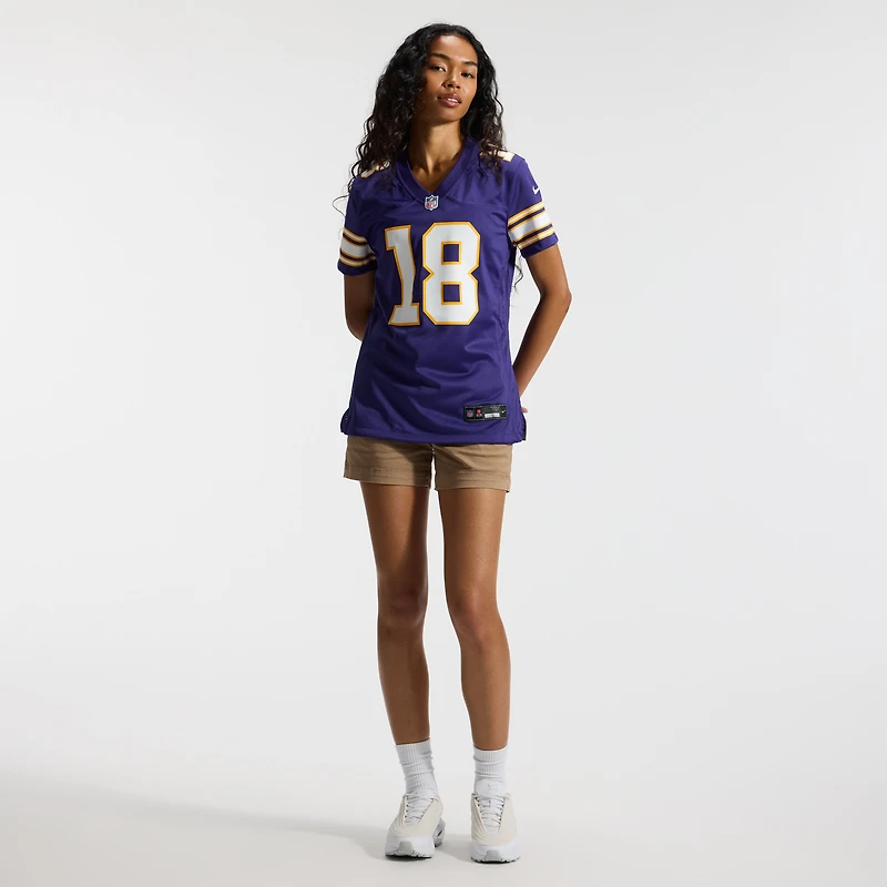 Women's Nike Justin Jefferson Purple Minnesota Vikings Player Jersey