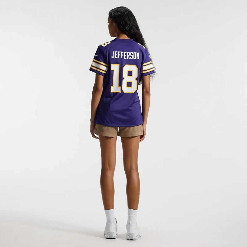Women's Nike Justin Jefferson Purple Minnesota Vikings Player Jersey