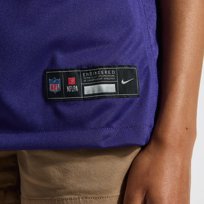Maillot de joueur Nike Justin Jefferson violet Minnesota Vikings pour femme