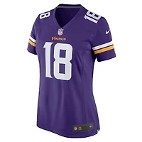 Women's Nike Justin Jefferson  Purple Minnesota Vikings Team Game Jersey