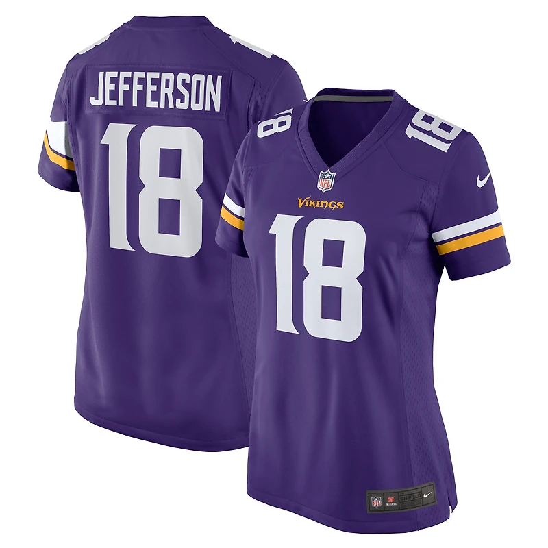 Women's Nike Justin Jefferson Purple Minnesota Vikings Team Game Jersey