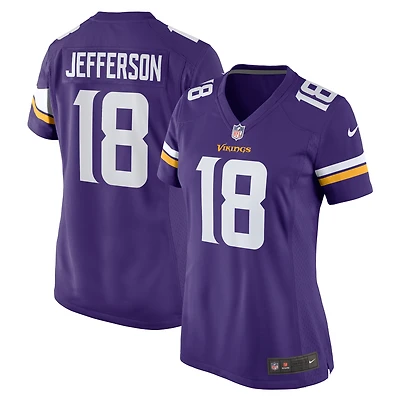 Women's Nike Justin Jefferson  Purple Minnesota Vikings Team Game Jersey