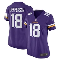 Women's Nike Justin Jefferson  Purple Minnesota Vikings Team Game Jersey
